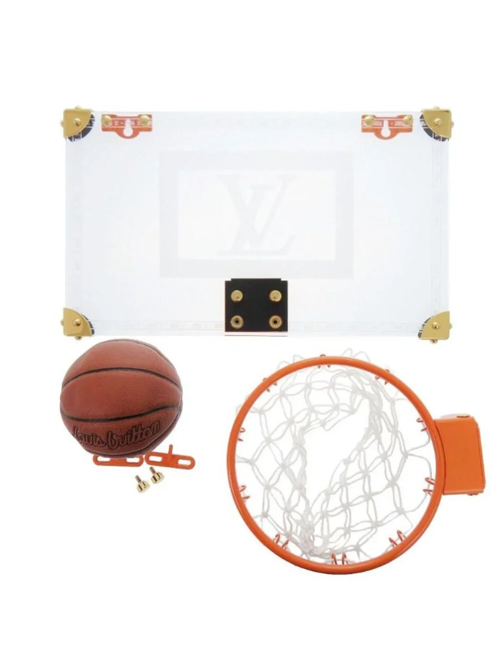 Louis Vuitton NBA Basketball Togo Mini Ball Leather Plexiglass Multicolor